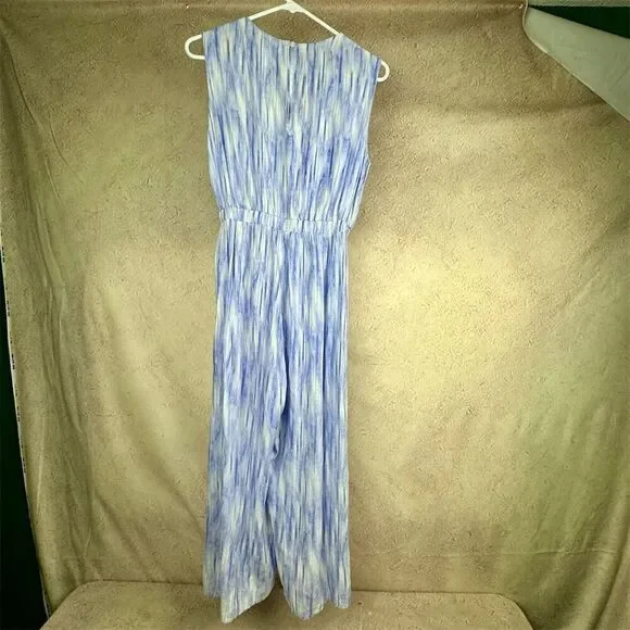 Blue and White Women's Swim Coverup - Picture 3 of 8